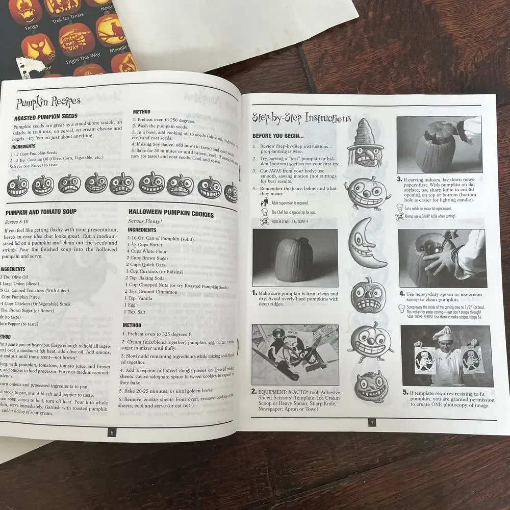 Vintage Pumpkin Carving Kit Halloween 2000 Pumpkin Masters Stencils & Saws Y2K